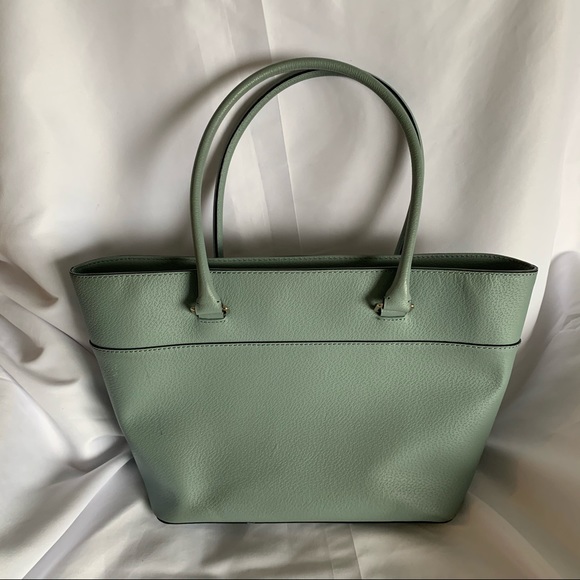 Medium Kate Spade Light Blue Leather Tote Bag - Picture 3 of 11